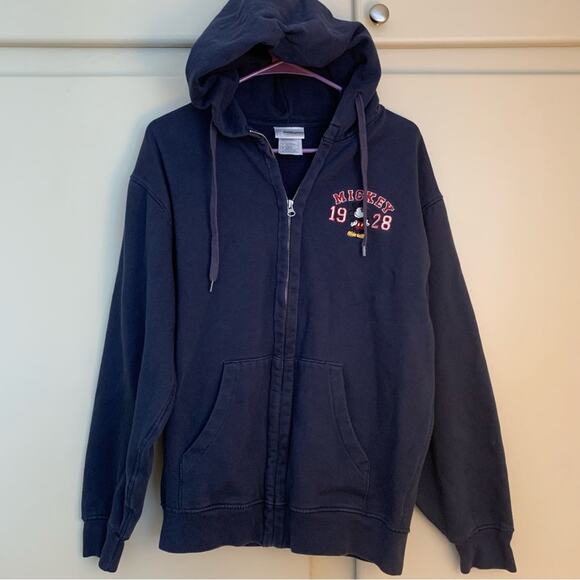 Walt Disneyworld Resort Mickey Mouse Navy full zip Sweatshirt women’s size small - Picture 6 of 7